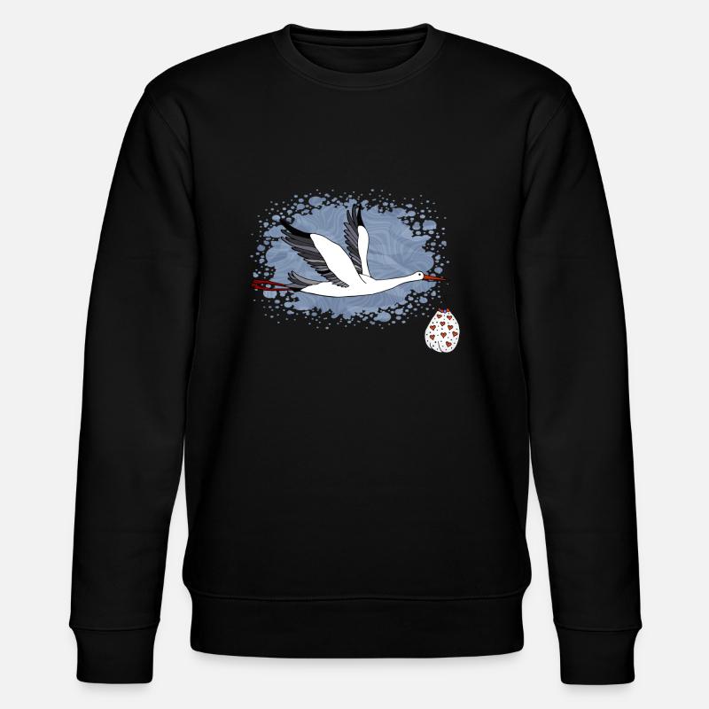 Storchenvogel - Stanley/Stella Unisex Bio-Sweatshirt CHANGER  - Schwarz