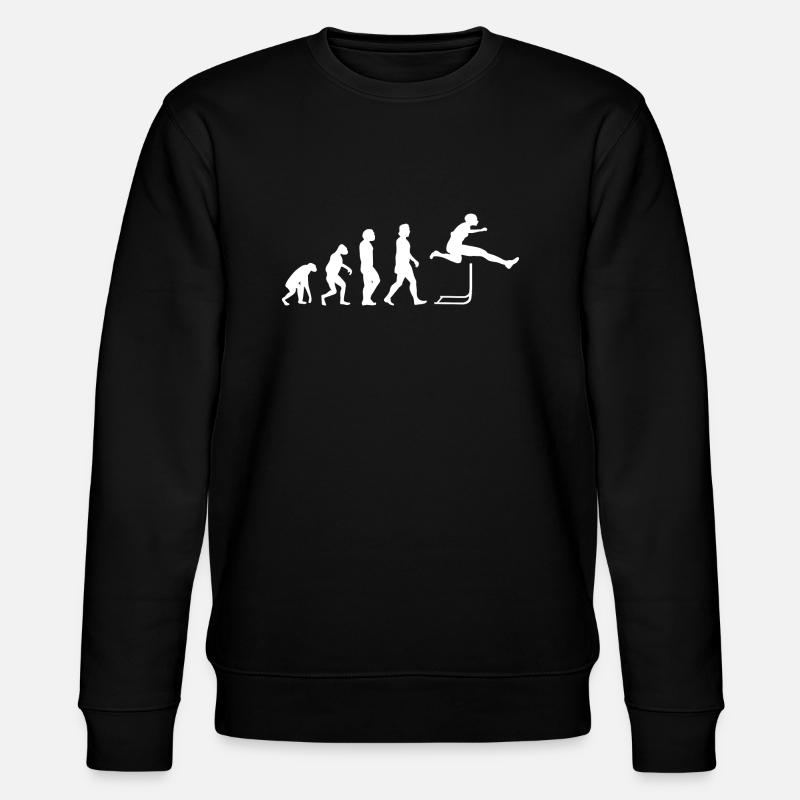 Hurdling Athletics Gift Hurdler - Stanley/Stella CHANGER Unisex Organic Sweatshirt - black