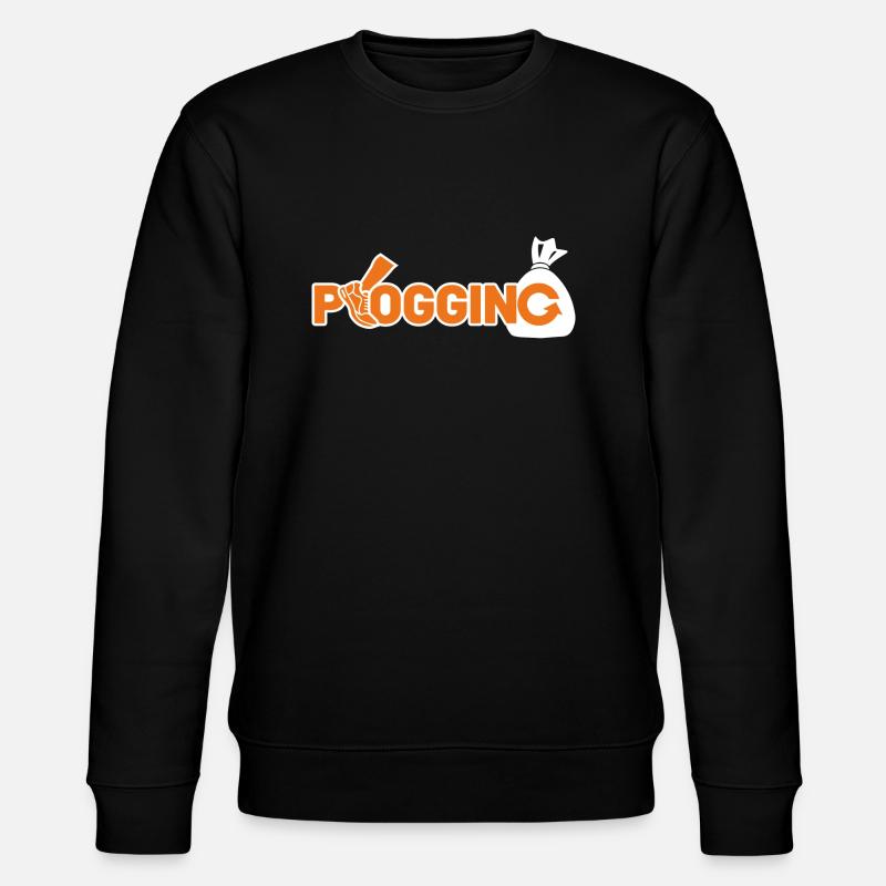 Plogging Logo - Sweat bio CHANGER Stanley/Stella Unisexe - noir