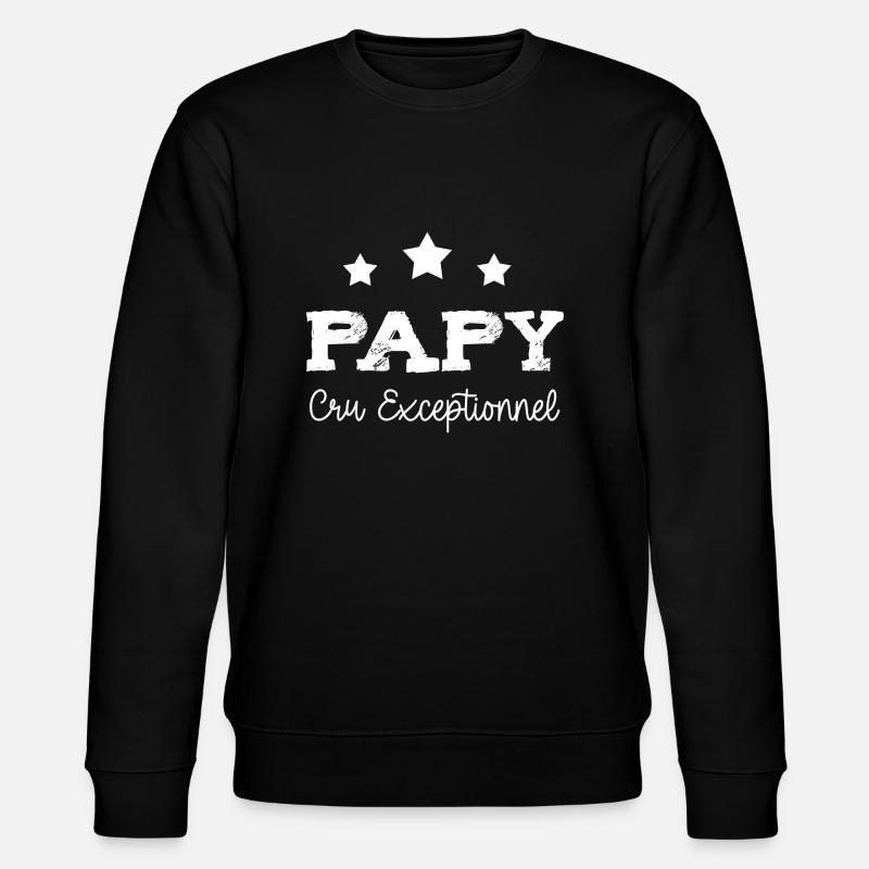 papy exceptionnel cadeau - Sweat bio CHANGER Stanley/Stella Unisexe - noir