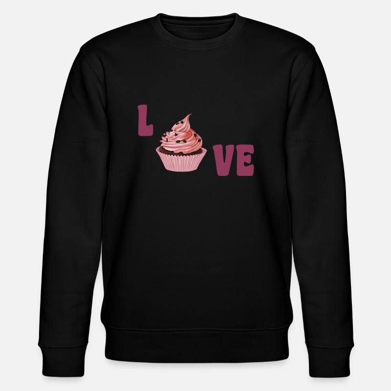 Liebe Cupcake - Stanley/Stella Unisex Bio-Sweatshirt CHANGER  - Schwarz