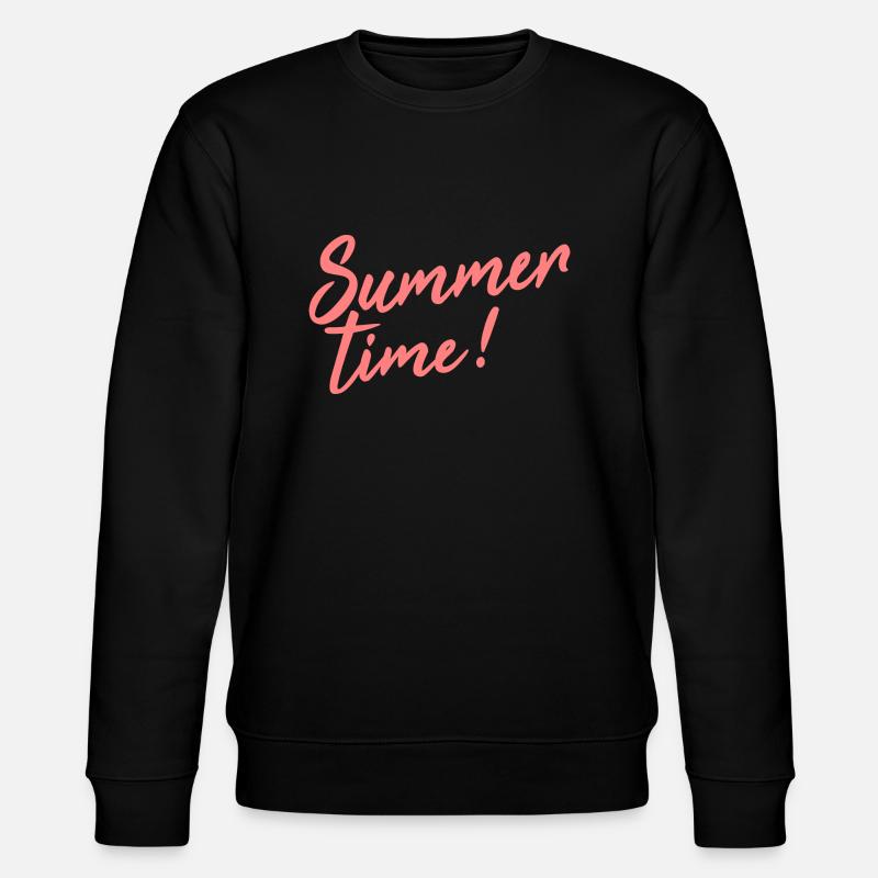 summer time - Stanley/Stella Unisex Bio-Sweatshirt CHANGER  - Schwarz