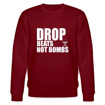 Drop beats quote - Sweat bio CHANGER Stanley/Stella Unisexe - bordeaux - Devant - Nik (191cm) & Marisol (170cm)