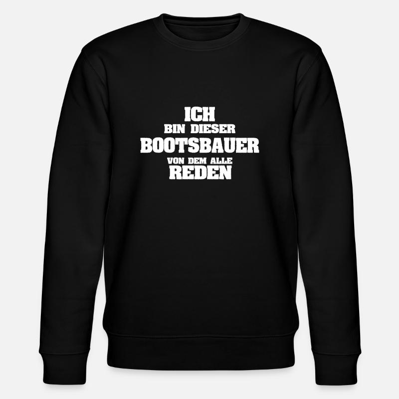 Bootsbauer - Stanley/Stella Unisex Bio-Sweatshirt CHANGER  - Schwarz