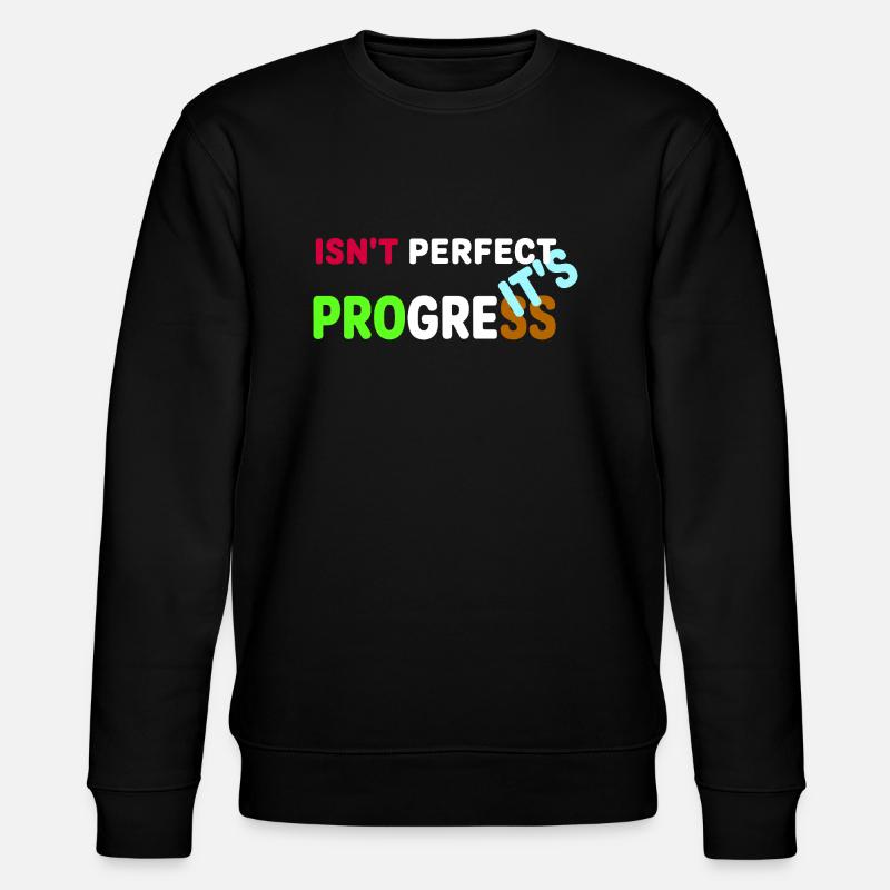 IT'S PROGRESS - Stanley/Stella CHANGER Unisex Organic Sweatshirt - black