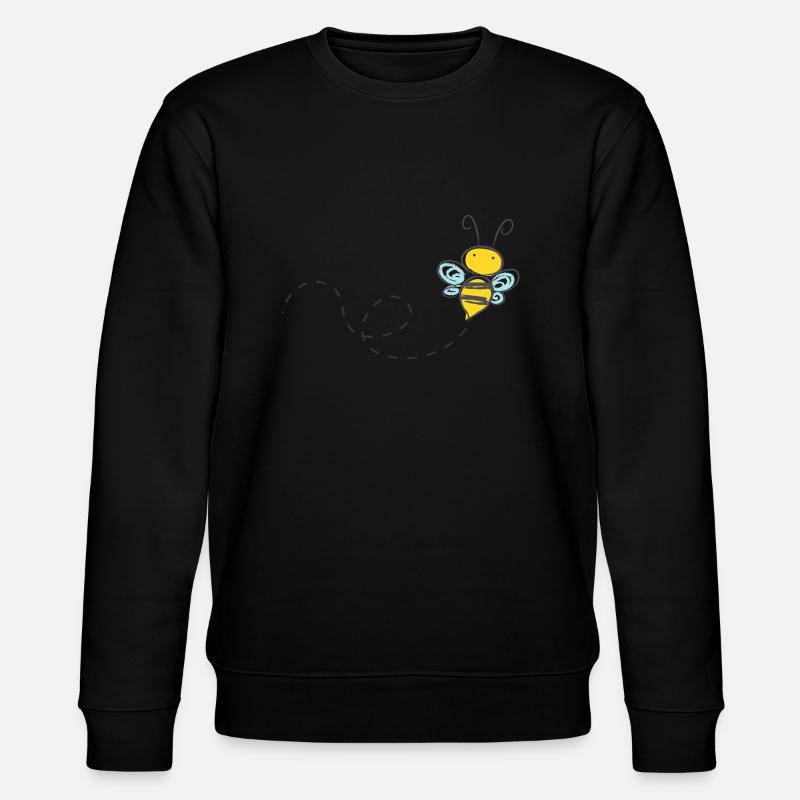 Kleines Bienchen - Stanley/Stella Unisex Bio-Sweatshirt CHANGER  - Schwarz