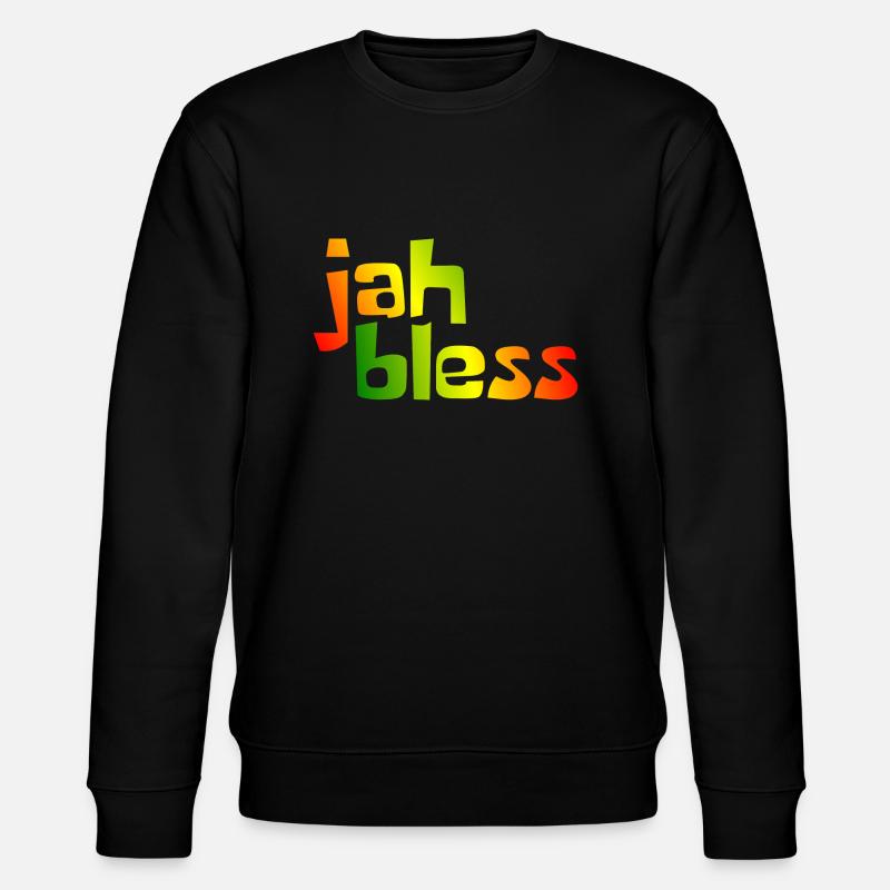 jah bless - Stanley/Stella Unisex Bio-Sweatshirt CHANGER  - Schwarz