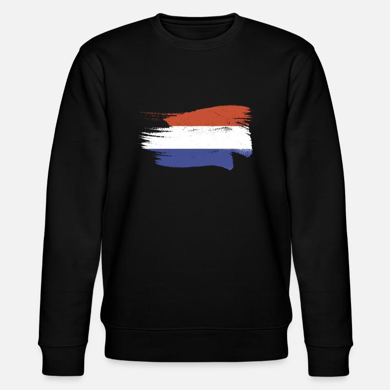 Pays-Bas Drapeau Hollande Drapeau néerlandais - Sweat bio CHANGER Stanley/Stella Unisexe - noir