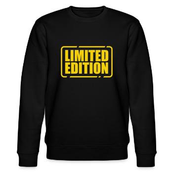 Limited Edition besonders einzigartig Unikat Juwel - Stanley/Stella Unisex Bio-Sweatshirt CHANGER  - Schwarz - Vorne - Nik (191cm) & Marisol (170cm)