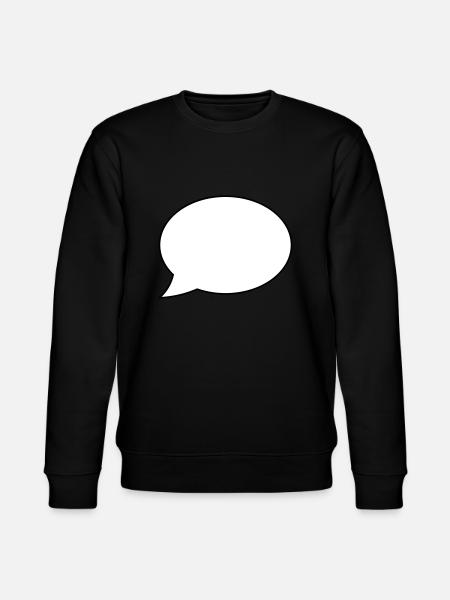 Speech bubble empty - Stanley/Stella CHANGER Unisex Organic Sweatshirt - black