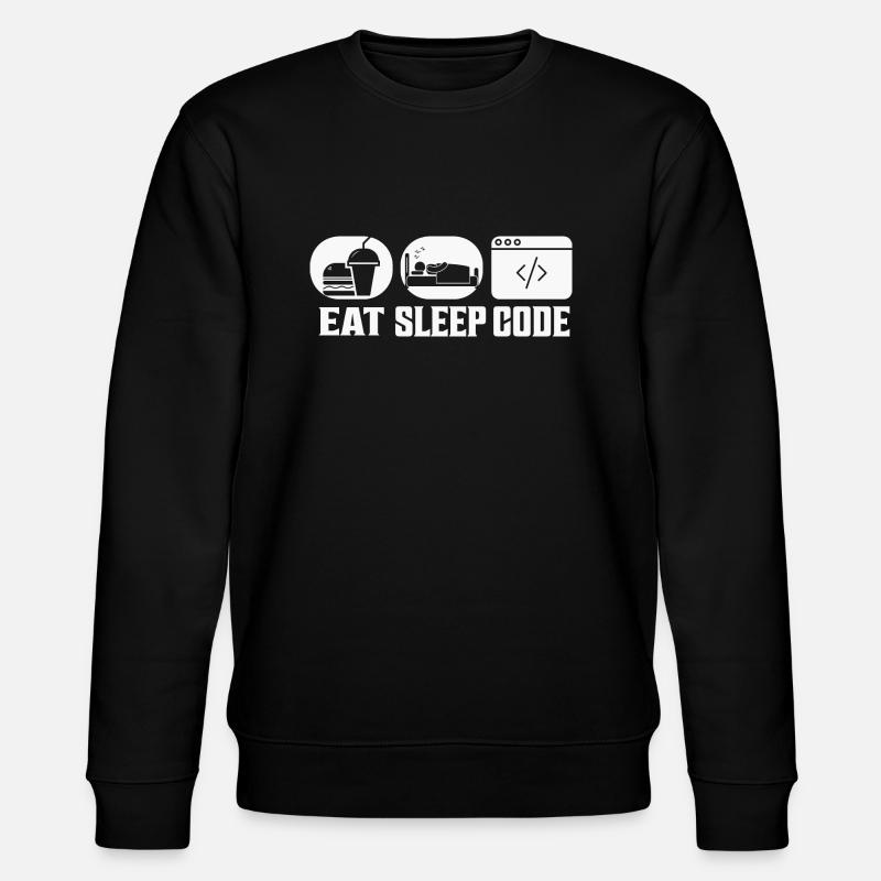 Codage logiciel Eat Sleep Code - Sweat bio CHANGER Stanley/Stella Unisexe - noir
