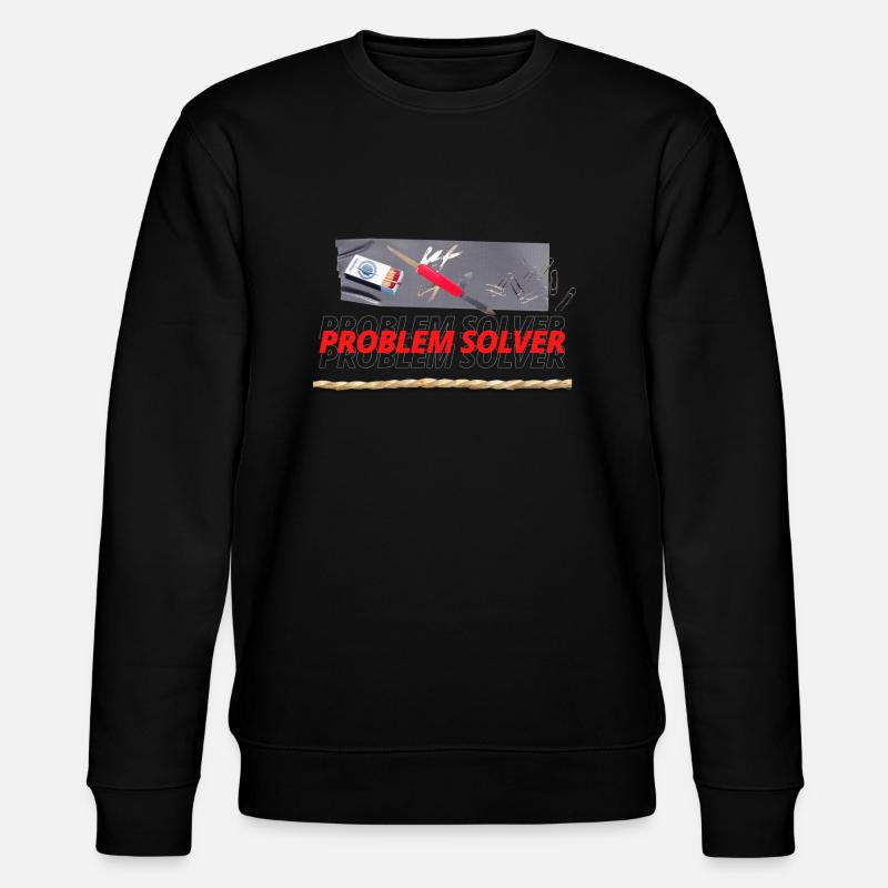 PROBLEM SOLVER TOOLS - Stanley/Stella CHANGER Unisex Organic Sweatshirt - black