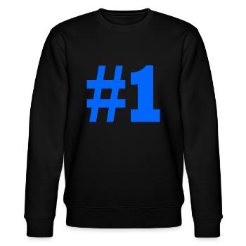 #1 - Stanley/Stella CHANGER Unisex Organic Sweatshirt - black - Front - Nik (191cm) & Marisol (170cm)