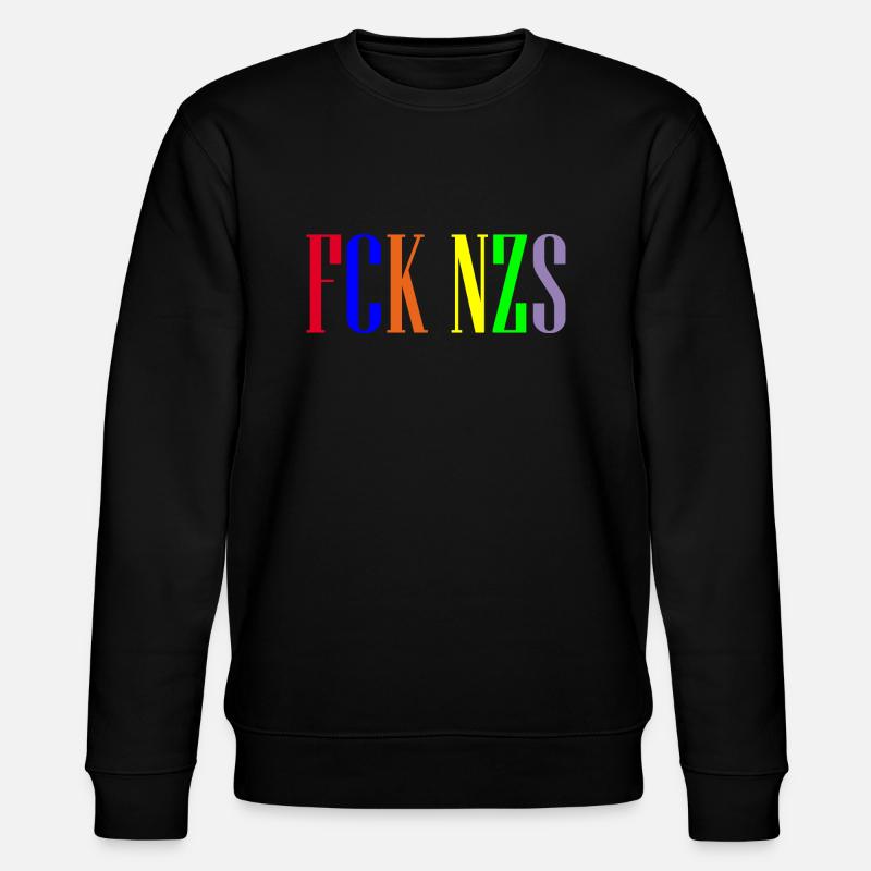 FCK NZS - Stanley/Stella Unisex Bio-Sweatshirt CHANGER  - Schwarz