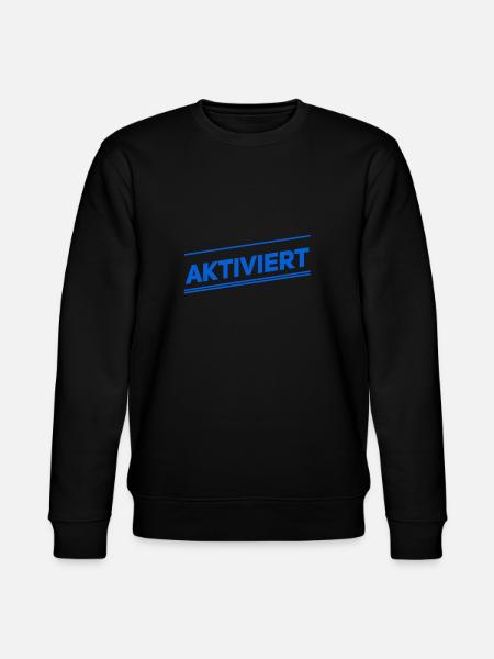 ich wurde aktiviert - Stanley/Stella Unisex Bio-Sweatshirt CHANGER  - Schwarz