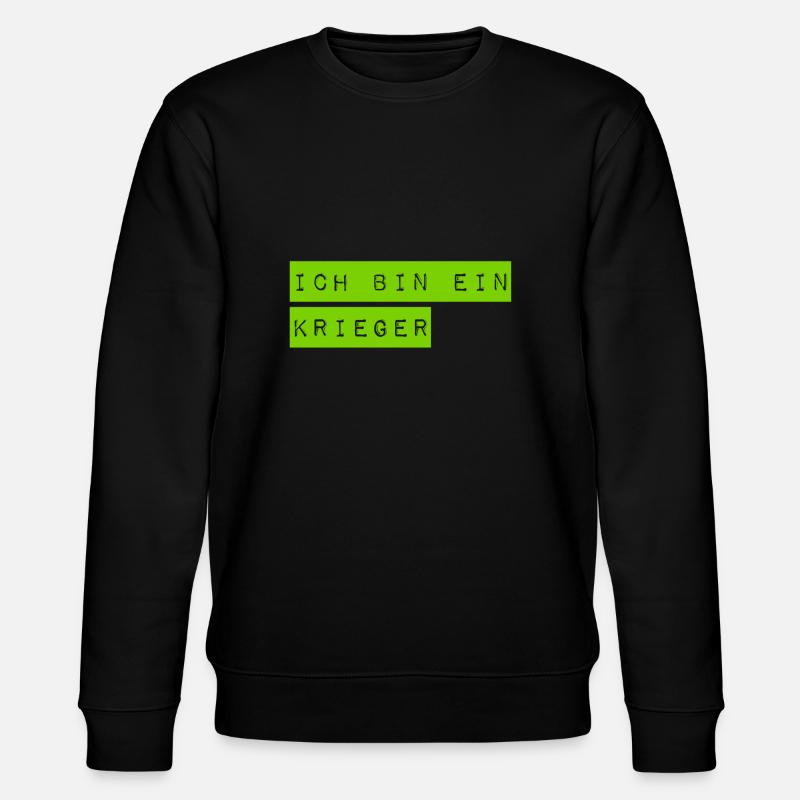 ich bin ein Beschützer - Stanley/Stella Unisex Bio-Sweatshirt CHANGER  - Schwarz