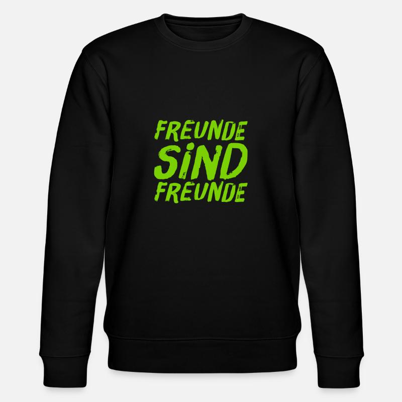 Freunde sind toll - Stanley/Stella Unisex Bio-Sweatshirt CHANGER - Schwarz