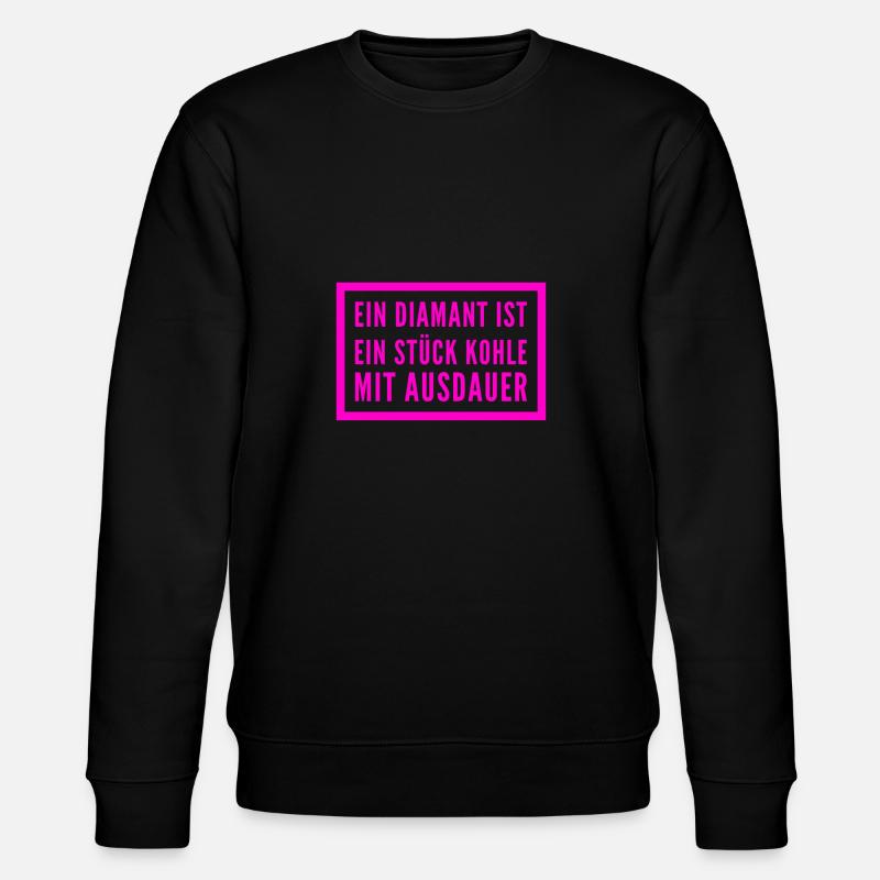 Ausdauer lohnt sich - Stanley/Stella Unisex Bio-Sweatshirt CHANGER  - Schwarz