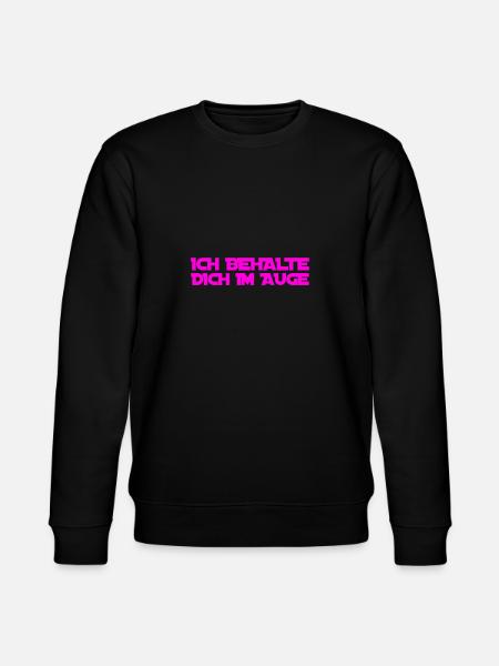 du stehst unter Beobachtung - Stanley/Stella Unisex Bio-Sweatshirt CHANGER  - Schwarz