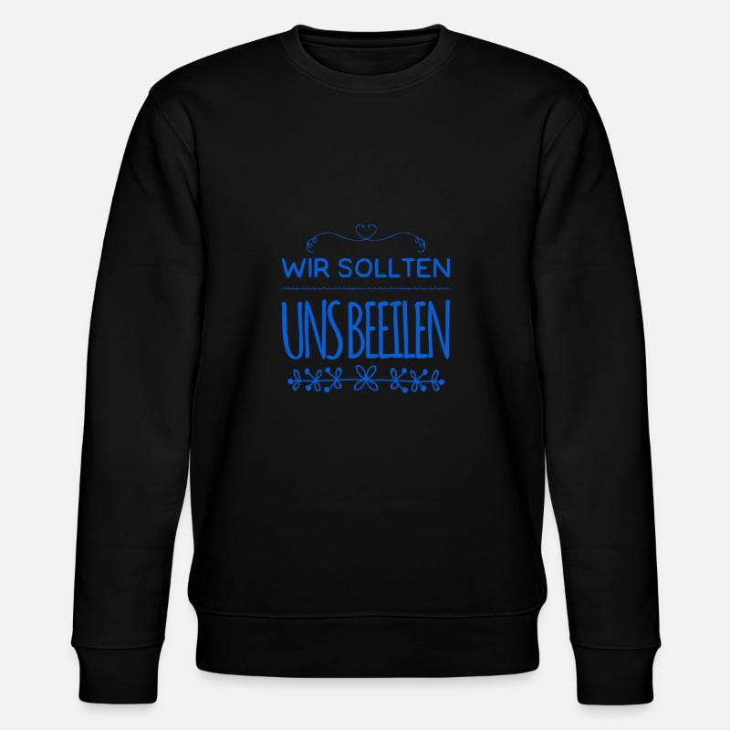 Beeilung - Stanley/Stella Unisex Bio-Sweatshirt CHANGER  - Schwarz