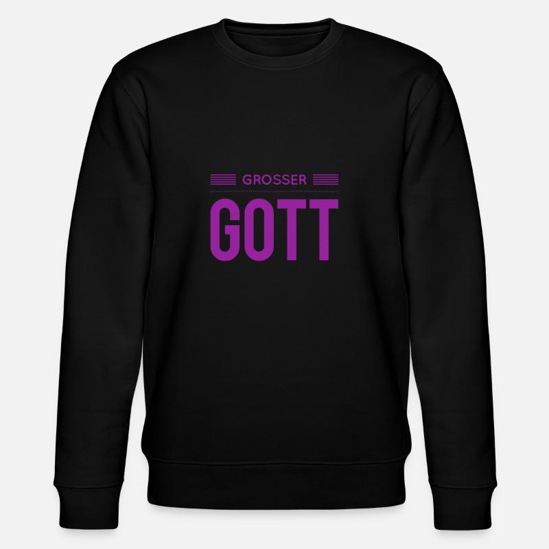 ach du grüne Neune - Stanley/Stella Unisex Bio-Sweatshirt CHANGER  - Schwarz