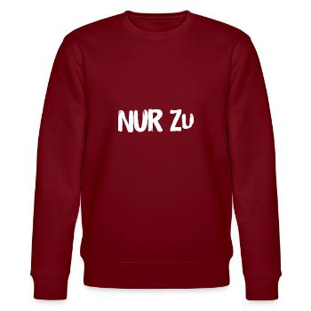 nur zu - Stanley/Stella Unisex Bio-Sweatshirt CHANGER  - Burgunderrot - Vorne - Nik (191cm) & Marisol (170cm)
