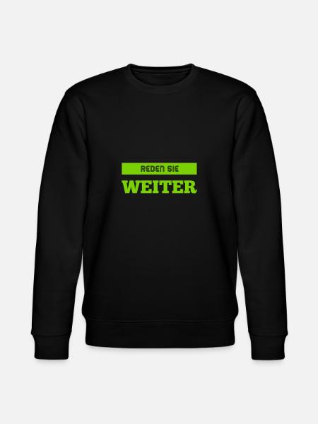 sprechen sie weiter - Stanley/Stella Unisex Bio-Sweatshirt CHANGER  - Schwarz