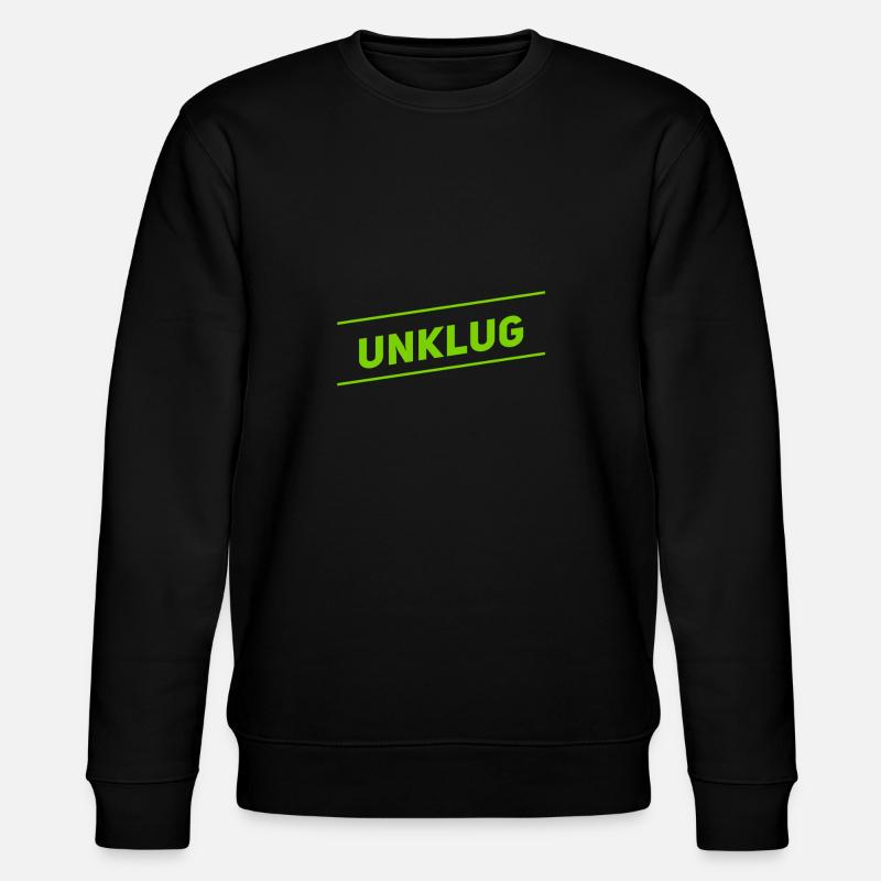 unklug - Stanley/Stella Unisex Bio-Sweatshirt CHANGER  - Schwarz