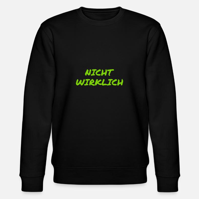 lass mal lieber - Stanley/Stella Unisex Bio-Sweatshirt CHANGER  - Schwarz