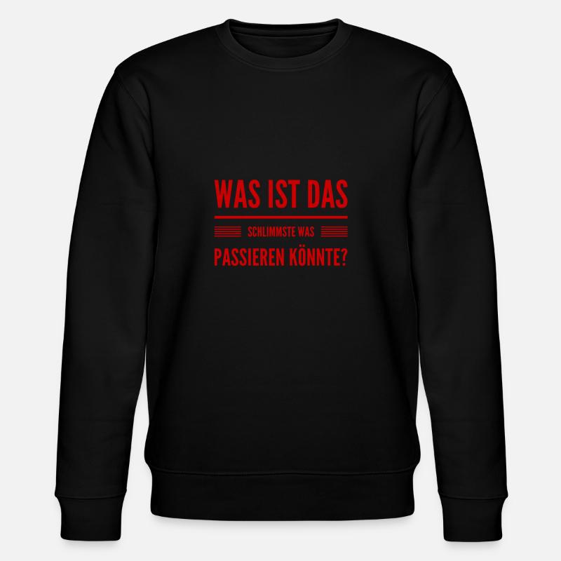 das wird schon werden - Stanley/Stella Unisex Bio-Sweatshirt CHANGER  - Schwarz