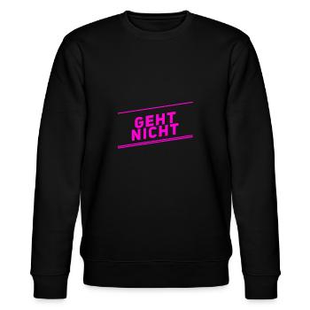 geht nicht - Stanley/Stella Unisex Bio-Sweatshirt CHANGER  - Schwarz - Vorne - Nik (191cm) & Marisol (170cm)