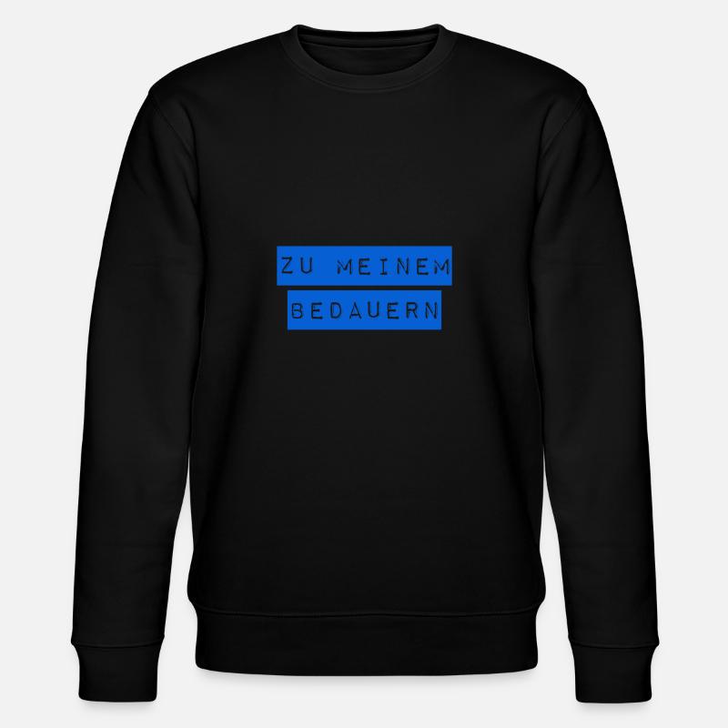 es tut mir leid - Stanley/Stella Unisex Bio-Sweatshirt CHANGER  - Schwarz
