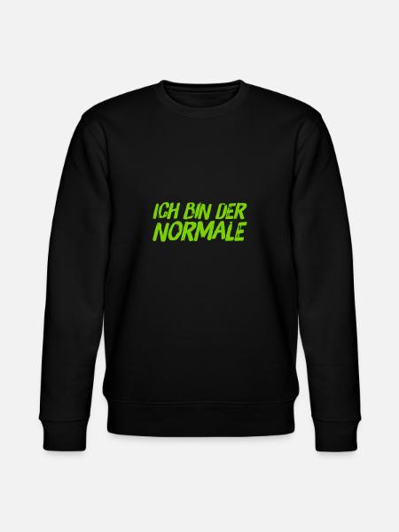 ich bin normal - Stanley/Stella Unisex Bio-Sweatshirt CHANGER - Schwarz