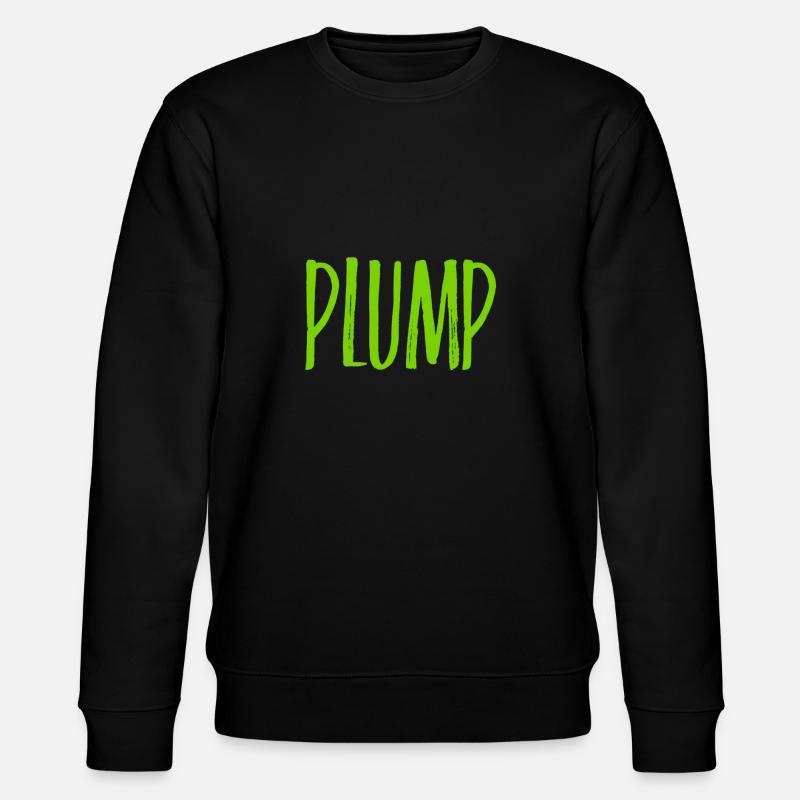 ich bin plump - Stanley/Stella Unisex Bio-Sweatshirt CHANGER  - Schwarz