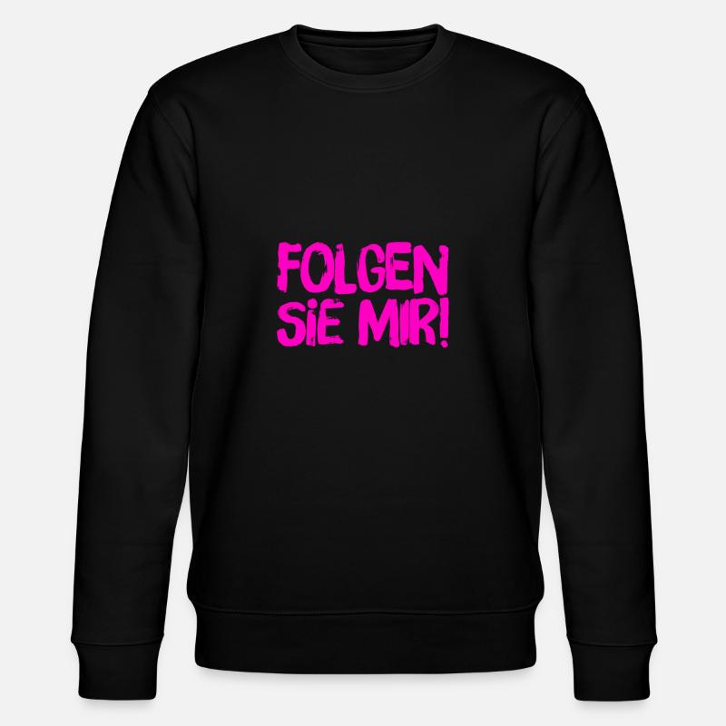 ich gehe voran - Stanley/Stella Unisex Bio-Sweatshirt CHANGER  - Schwarz