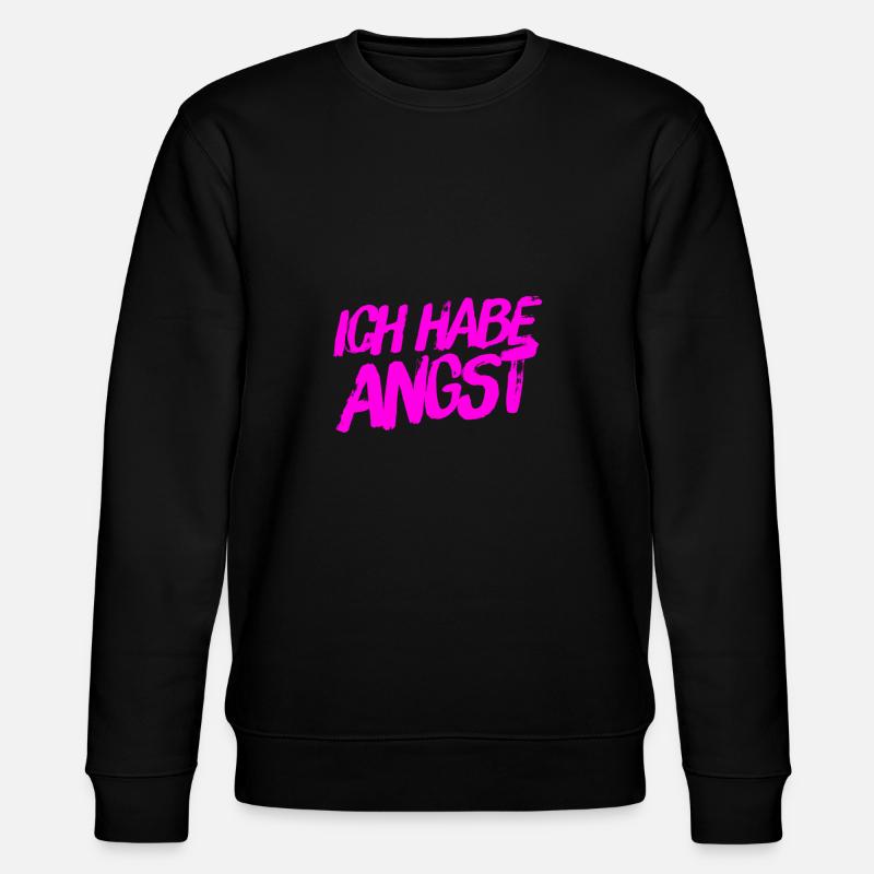 ich spüre Angst - Stanley/Stella Unisex Bio-Sweatshirt CHANGER  - Schwarz