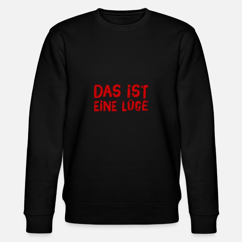 das ist nicht wahr - Stanley/Stella Unisex Bio-Sweatshirt CHANGER - Schwarz