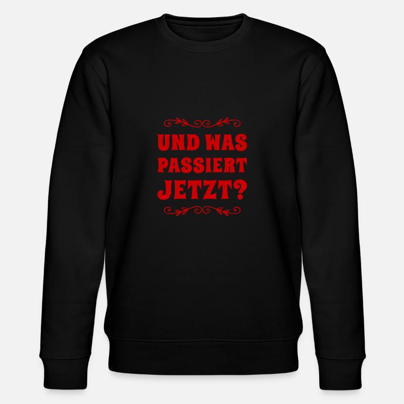 was wird jetzt passieren? - Stanley/Stella Unisex Bio-Sweatshirt CHANGER  - Schwarz
