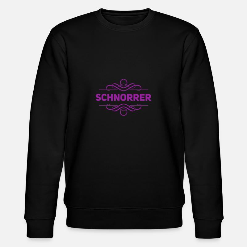 schnorren ist mein Ding - Stanley/Stella Unisex Bio-Sweatshirt CHANGER  - Schwarz