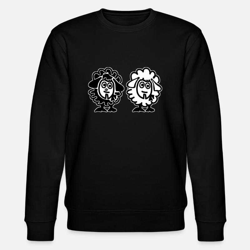 Les deux moutons - jumeaux - Sweat bio CHANGER Stanley/Stella Unisexe - noir
