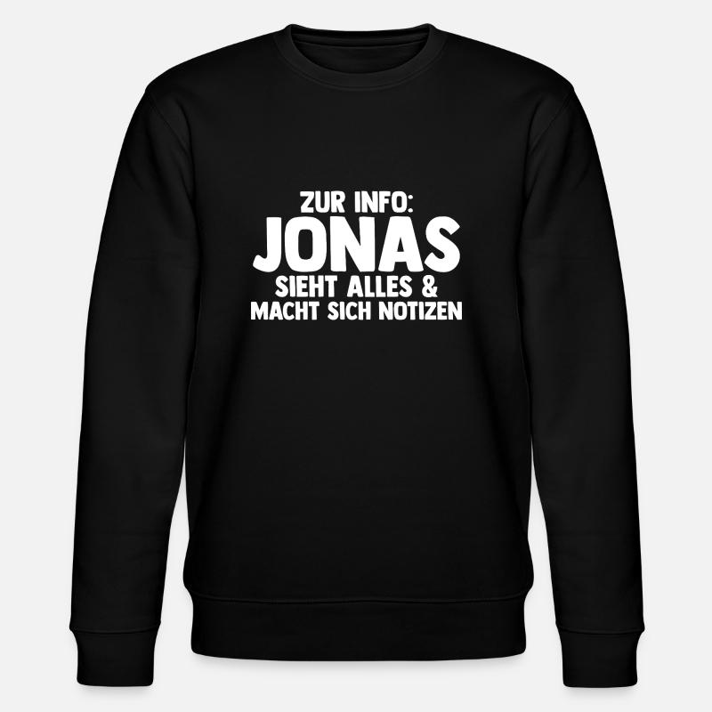 Jonas - Sweat bio CHANGER Stanley/Stella Unisexe - noir