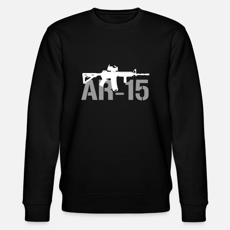 AR15 Rifle - Stanley/Stella Unisex Bio-Sweatshirt CHANGER  - Schwarz