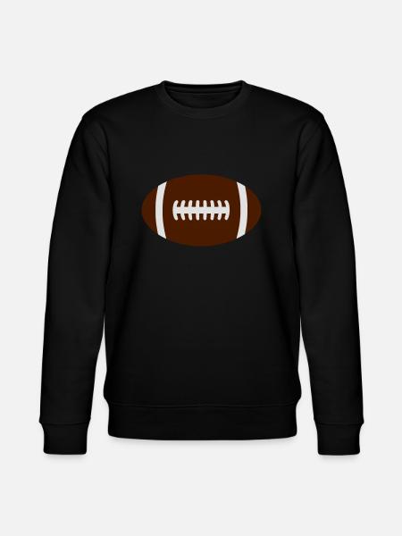 rugby ball - Stanley/Stella CHANGER Unisex Organic Sweatshirt - black