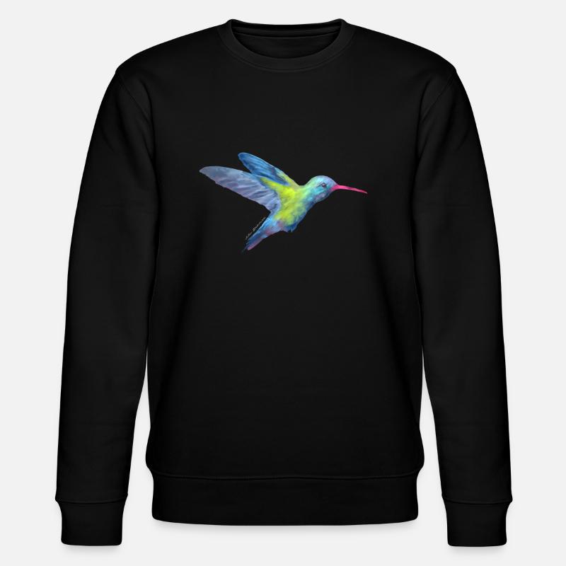 AD Hummingbird - Stanley/Stella Unisex Bio-Sweatshirt CHANGER  - Schwarz