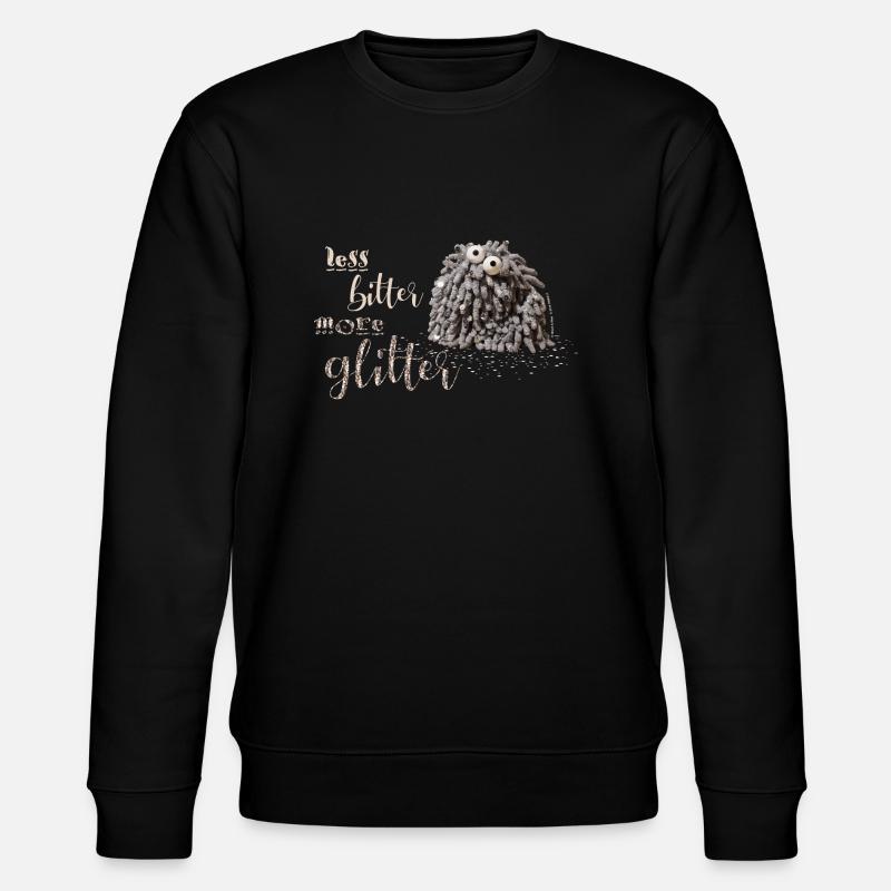 Glitzermop - Stanley/Stella Unisex Bio-Sweatshirt CHANGER  - Schwarz