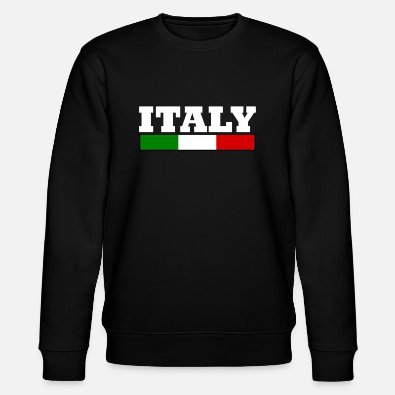 Italy flag - Stanley/Stella CHANGER Unisex Organic Sweatshirt - black