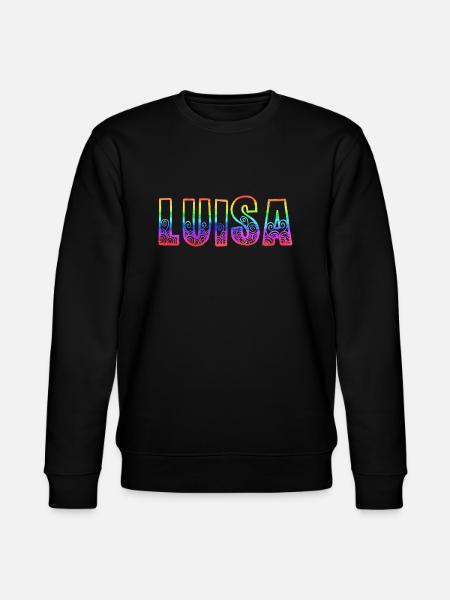luisa rs regenbogen - Stanley/Stella Unisex Bio-Sweatshirt CHANGER - Schwarz