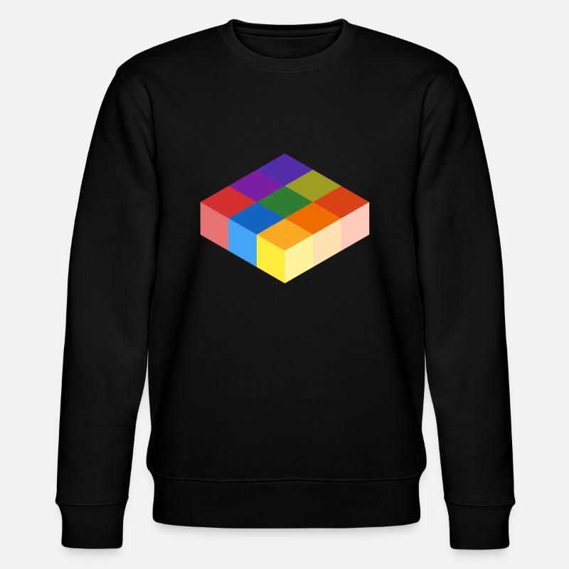 Cube Grid - Stanley/Stella Unisex Bio-Sweatshirt CHANGER  - Schwarz