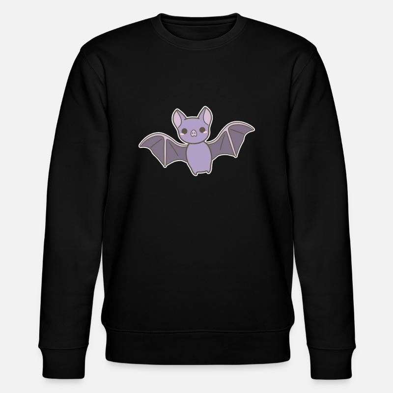 Fledermaus - Stanley/Stella Unisex Bio-Sweatshirt CHANGER  - Schwarz