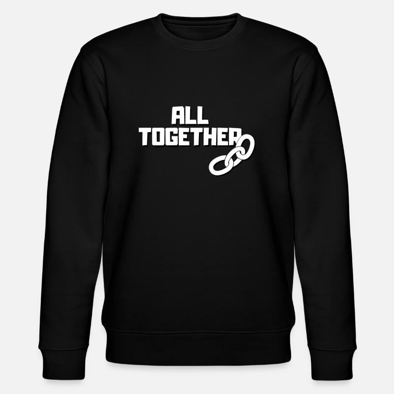 All together - Stanley/Stella Unisex Bio-Sweatshirt CHANGER  - Schwarz